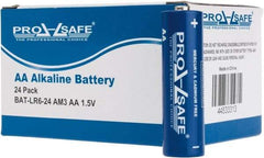 PRO-SAFE - Size AA, Alkaline, Standard Battery - 1.5 Volts, Flat Terminal, LR6 - A1 Tooling