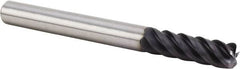 Kennametal - 1", 5 Flute, Single End, Solid Carbide, 0.12" Corner Radius End Mill - 6" OAL, 43° Helix, Right Hand Flute, 3" LOC, Right Hand Cut - A1 Tooling