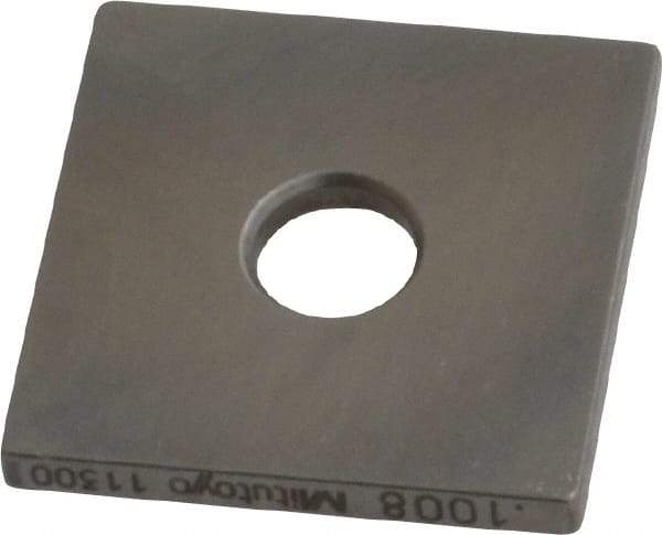 Mitutoyo - 0.1008" Square Steel Gage Block - Accuracy Grade 0, Includes Certificate of Inspection - A1 Tooling