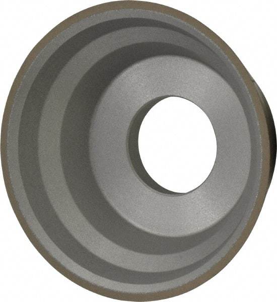 Norton - 3-3/4" Diam, 1-1/4" Hole Size, 1-1/2" Overall Thickness, 320 Grit, Type 11 Tool & Cutter Grinding Wheel - Extra Fine Grade, Diamond, R Hardness, Resinoid Bond - A1 Tooling