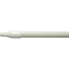 60″ Fiberglass Handle, Threaded, 1″ Diameter, White, Food Service - A1 Tooling