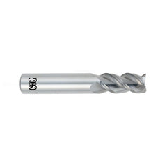 ‎1/8″ Dia. × 1/8″ Shank × 1/2″ DOC × 1-1/2″ OAL, Carbide, Bright, 3 Flute, Square, Solid End Mill