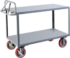 Little Giant - 3,600 Lb Capacity, 30" Wide x 65-1/2" Long x 42" High Shelf Cart - 2 Shelf, Steel - A1 Tooling