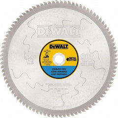 DeWALT - 14" Diam, 1" Arbor Hole Diam, 90 Tooth Wet & Dry Cut Saw Blade - Carbide-Tipped, Standard Round Arbor - A1 Tooling