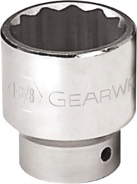 GearWrench - 2", 3/4" Drive, Standard Hand Socket - 12 Points, 2-13/16" OAL, Alloy Steel, Chrome Finish - A1 Tooling