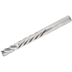 Iscar - 8mm Cutting Diam x 16mm Length of Cut, 6 Flute, Compression Spiral Router Bit - Uncoated, Right Hand Cut, Solid Carbide, 63mm OAL x 8mm Shank Diam, Square End - A1 Tooling