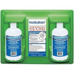 PRO-SAFE - 32 oz, Disposable Eyewash Double Station - Approved by FDA - A1 Tooling