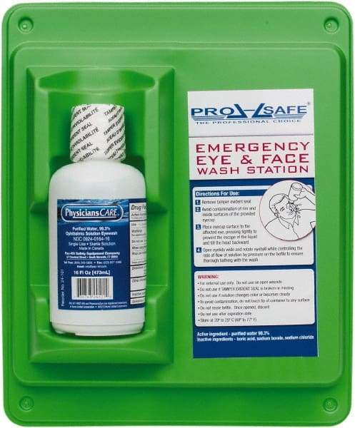 PRO-SAFE - 16 oz, Disposable Eyewash Single Station - Approved by FDA - A1 Tooling