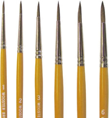 Wooster Brush - #5 Camel Hair Artist's Paint Brush - 1/4" Wide, 45/64" Bristle Length, 5-45/64" Plastic Handle - A1 Tooling