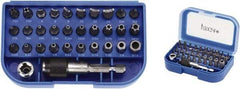 VEGA Industries - 32 Piece, 1/4" Drive Screwdriver Tamperproof Bit Set - Tamperproof #2 & #3 Phillips, Tamperproof 5/64 to 5/16" Hex, Tamperproof T5 to T40 Torx - A1 Tooling