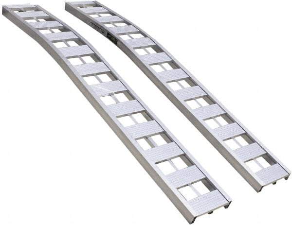 Erickson Manufacturing - 90" Long x 12" Wide, 3,000 Lb Capacity, Arched Truck Ramp - Aluminum, For All Vehicles - A1 Tooling