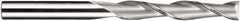 SGS - 3/8", 1-3/4" LOC, 3/8" Shank Diam, 4" OAL, 2 Flute, Solid Carbide Square End Mill - Single End, AlTiN Finish, Spiral Flute, 30° Helix, Centercutting, Right Hand Cut, Right Hand Flute, Series 3EL - A1 Tooling