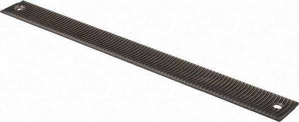 PFERD - 14" Long, Bastard Cut, Flat American-Pattern File - Curved Cut, 1/4" Overall Thickness, Flexible - A1 Tooling