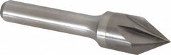 Keo - 5/8" Head Diam, 3/8" Shank Diam, 6 Flute 60° Solid Carbide Countersink - Bright Finish, 2-3/4" OAL, Single End - A1 Tooling