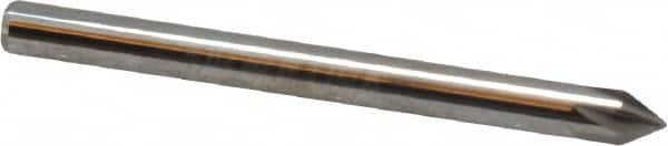 Keo - 1/8" Head Diam, 1/8" Shank Diam, 6 Flute 60° Solid Carbide Countersink - Bright Finish, 1-1/2" OAL, Single End - A1 Tooling