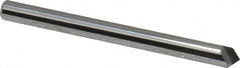 Keo - 1/8" Head Diam, 1/8" Shank Diam, 1 Flute 90° Solid Carbide Countersink - Bright Finish, 1-1/2" OAL, Single End - A1 Tooling