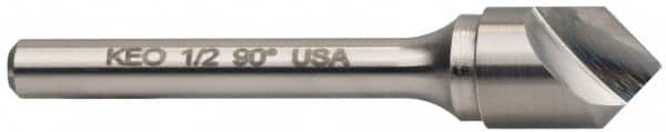 Keo - 3/4" Head Diam, 3/8" Shank Diam, 1 Flute 90° Solid Carbide Countersink - A1 Tooling