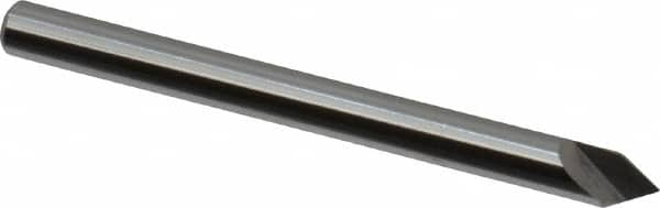 Keo - 1/8" Head Diam, 1/8" Shank Diam, 1 Flute 60° Solid Carbide Countersink - A1 Tooling