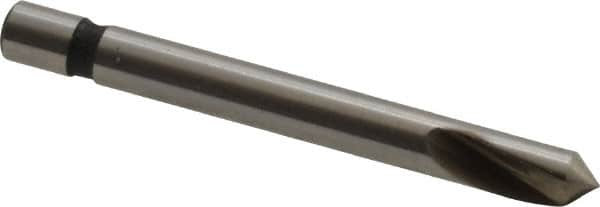 Keo - 1/8" Head Diam, 1/8" Shank Diam, 1 Flute 82° Cobalt Countersink - Bright Finish, 1-1/4" OAL, Single End - A1 Tooling