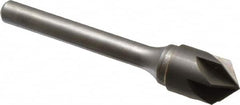 Keo - 1/2" Head Diam, 1/4" Shank Diam, 6 Flute 100° Solid Carbide Countersink - Bright Finish, 2-5/8" OAL, Single End - A1 Tooling