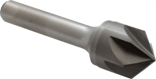 Keo - 3/4" Head Diam, 3/8" Shank Diam, 6 Flute 100° Solid Carbide Countersink - A1 Tooling