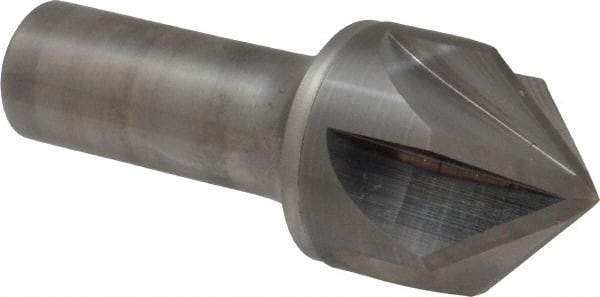 Keo - 1-1/4" Head Diam, 3/4" Shank Diam, 6 Flute 90° Solid Carbide Countersink - Bright Finish, 3-1/4" OAL, Single End - A1 Tooling