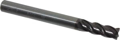 OSG - 1/4", 4 Flute, Single End, Solid Carbide, 0.015" Corner Radius End Mill - 2-1/2" OAL, Right Hand Flute, 3/4" LOC, Right Hand Cut - A1 Tooling