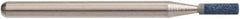 Tru-Maxx - 5/64" Head Diam x 1/4" Thickness, W140, Cylinder End, Aluminum Oxide Mounted Point - Blue-Gray, Fine Grade, 120 Grit, 105,000 RPM - A1 Tooling