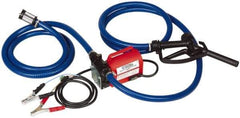 Tuthill - 10 GPM, 3/4" Hose Diam, Pump - 3/4" Inlet, 3/4" Outlet, 12 Volts, 8' Hose Length, 1/5 hp - A1 Tooling