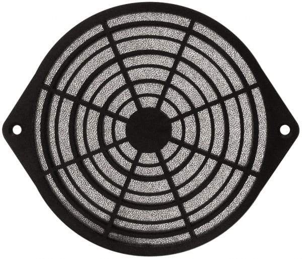 Made in USA - 162mm High x 162mm Wide x 7.9mm Deep, Tube Axial Fan Air Filter Assembly - 93% Capture Efficiency, Polyurethane Foam Media, 175°F Max, 45 Pores per Inch, Use with 162mm Round Tube Axial Fans - A1 Tooling