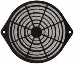 Made in USA - 120mm High x 120mm Wide x 11.2mm Deep, Tube Axial Fan Air Filter Assembly - 93% Capture Efficiency, Polyurethane Foam Media, 175°F Max, 45 Pores per Inch, Use with 120mm Square Tube Axial Fans - A1 Tooling