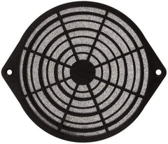 Made in USA - 162mm High x 162mm Wide x 7.9mm Deep, Tube Axial Fan Air Filter Assembly - 93% Capture Efficiency, Polyurethane Foam Media, 175°F Max, 45 Pores per Inch, Use with 162mm Round Tube Axial Fans - A1 Tooling