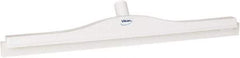 Vikan - 20" Rubber Blade Floor Squeegee - Double Edge, White, Plastic Holder - A1 Tooling