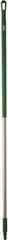 Vikan - 60 x 1-1/4" Stainless Steel Squeegee Handle - European Threaded Connection, Green - A1 Tooling