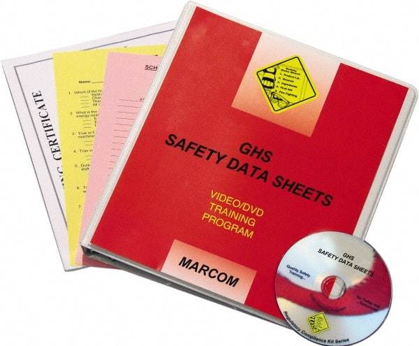 Marcom - GHS Safety Data Sheets, Multimedia Training Kit - 16 Minute Run Time DVD, 1 Course, English - A1 Tooling