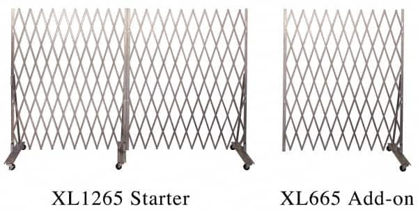 Illinois Engineered Products - 8' High Portable Traffic Control Gate - Galvanized Steel, Silver - A1 Tooling