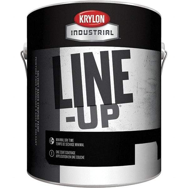 Krylon - Yellow Striping Paint - 350' Coverage at 4" Wide, Solvent-Based Formula - A1 Tooling