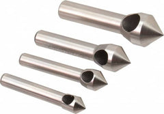 Keo - 4 Piece, 5/16 to 5/8" Head Diam, 82° Included Angle, Single End Countersink Set - A1 Tooling