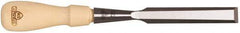 Stanley - 9-21/64" OAL x 5/8" Blade Width Wood Chisel - 5/8" Tip, Hornbeam Wood Handle - A1 Tooling