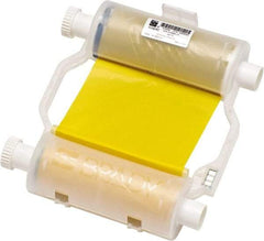 Brady - 4.33" Wide, Yellow & White Resin Ribbon 1 Color Ribbon Cartridge - For BBP30 Label Printer, BBP33 Label Printer, BBP35 Multicolor Sign & Label Printer, BBP37 Color & Cut Sign & Label Printer, BradyPrinter S3100, BBP31 Sign & Label Printer - A1 Tooling