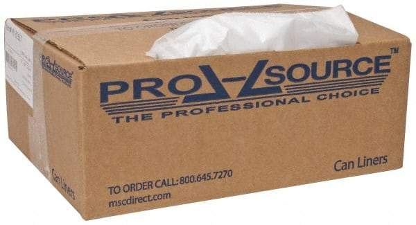 PRO-SOURCE - 1.5 mil Thick, Heavy-Duty Trash Bags - 38" Wide x 58" High, Clear - A1 Tooling