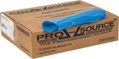 PRO-SOURCE - 1 mil Thick, Heavy-Duty Trash Bags - 38" Wide x 58" High, Clear Blue - A1 Tooling