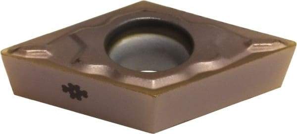 Sumitomo - DCMT32.51 ELU Grade AC530U Carbide Turning Insert - TiAlN/AlCrN Finish, 55° Diamond, 3/8" Inscr Circle, 5/32" Thick, 1/64" Corner Radius - A1 Tooling