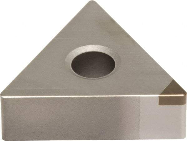 Sumitomo - NU-TNMA330.5 Grade BN2000 PCBN Turning Insert - Uncoated, 60° Triangle, 3/8" Inscr Circle, 3/16" Thick, 0.0078" Corner Radius - A1 Tooling