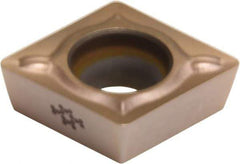 Sumitomo - CPMT21.51 ESU Grade T3000Z Cermet Turning Insert - TiN/AlN Finish, 80° Diamond, 1/4" Inscr Circle, 3/32" Thick, 1/64" Corner Radius - A1 Tooling