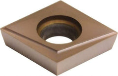 Sumitomo - CPGT321 Grade T3000Z Cermet Turning Insert - TiN/AlN Finish, 80° Diamond, 3/8" Inscr Circle, 1/8" Thick, 1/64" Corner Radius - A1 Tooling