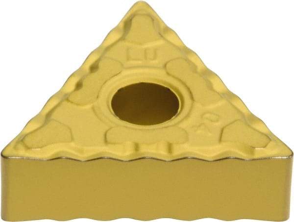 Sumitomo - TNMG332 ELU Grade AC810P Carbide Turning Insert - Al2O3 Finish, 60° Triangle, 3/8" Inscr Circle, 3/16" Thick, 1/32" Corner Radius - A1 Tooling