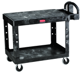 Utility Cart 2- Shelf (flat) 24 x 36 - Push Handle -- Storage compartments, holsters and hooks -- 500 lb capacity - A1 Tooling