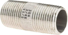 Value Collection - 3/8" Pipe x 1-1/2" Long, Grade 304/304L Stainless Steel Pipe Nipple - Welded & Threaded - A1 Tooling