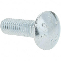 Value Collection - 3/8-16 UNC 1-1/4" Length Under Head, Standard Square Neck, Carriage Bolt - Grade 2 Steel, Zinc-Plated Finish - A1 Tooling